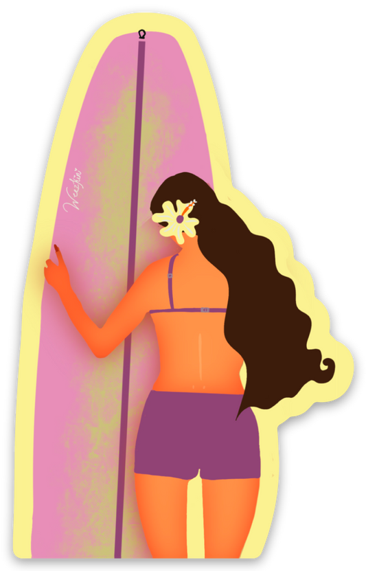 orchid crush paddle out sticker