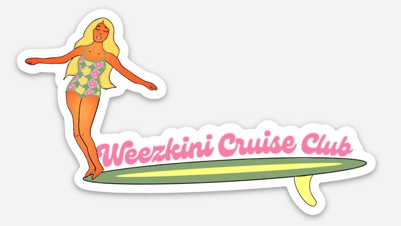 Weezkini Cruise Club Sticker