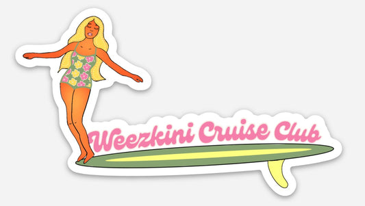 Weezkini Cruise Club Sticker